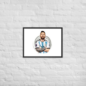 Lionel Messi Framed Poster - Premium Matte Print | Football Wall Art